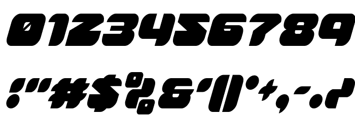 Groovy Smoothie Condensed Italic Font OTHER CHARS