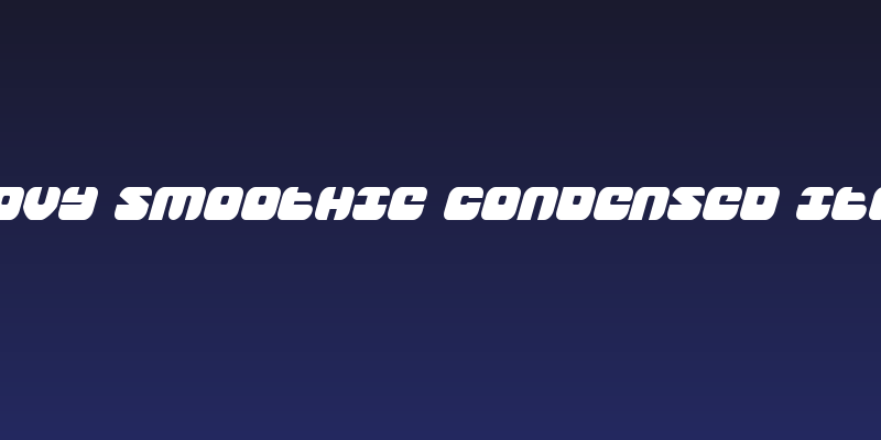 Groovy Smoothie Condensed Italic Social Header