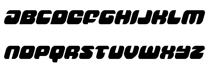 Groovy Smoothie Condensed Italic Font LOWERCASE