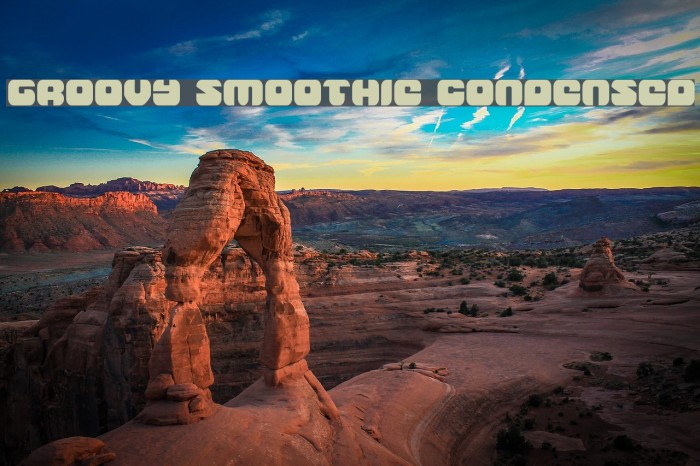 Groovy Smoothie Condensed Font examples