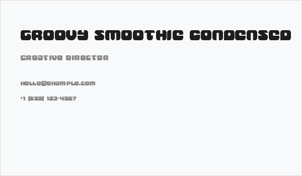 Groovy Smoothie Condensed Business Card