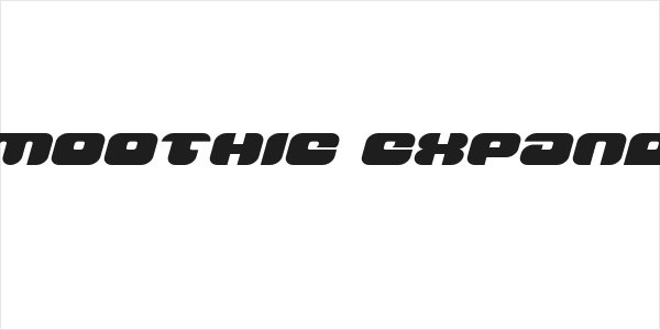 Groovy Smoothie Expanded Italic Logo