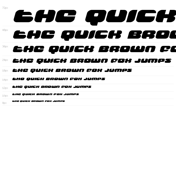 Groovy Smoothie Expanded Italic Waterfall