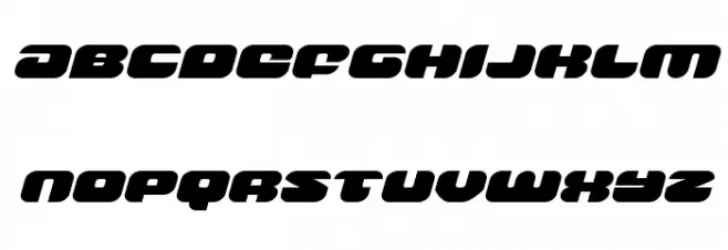 Groovy Smoothie Expanded Italic Шрифта строчной