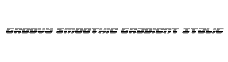 Groovy Smoothie Gradient Italic  Free Fonts Download