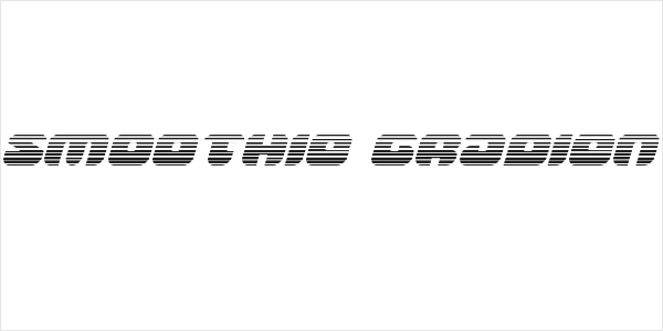 Groovy Smoothie Gradient Italic Logo