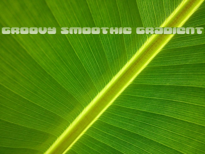 Groovy Smoothie Gradient Font examples