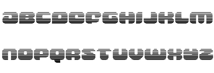 Groovy Smoothie Gradient Font LOWERCASE