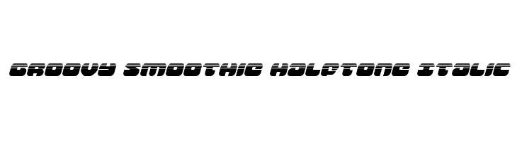 Groovy Smoothie Halftone Italic  免费字体下载