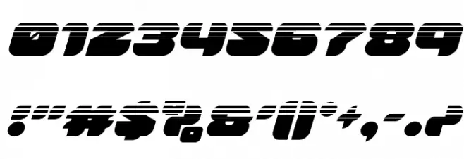 Groovy Smoothie Halftone Italic Font OTHER CHARS