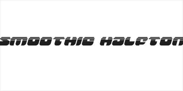 Groovy Smoothie Halftone Italic Logo