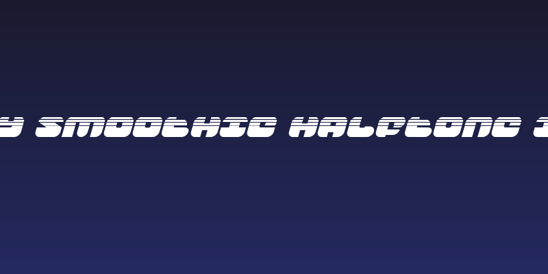 Groovy Smoothie Halftone Italic Social Header