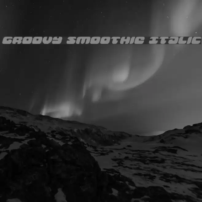 Groovy Smoothie Italic Font examples