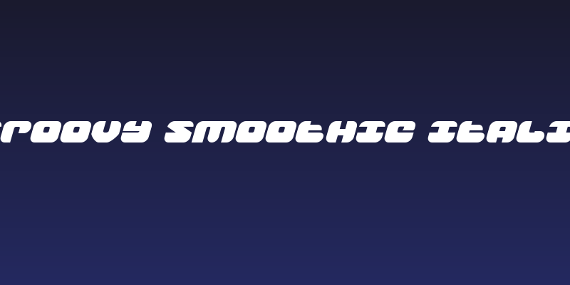 Groovy Smoothie Italic Social Header