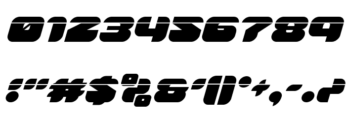 Groovy Smoothie Laser Italic Font OTHER CHARS