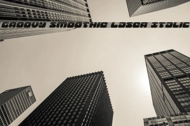 Groovy Smoothie Laser Italic Example 2