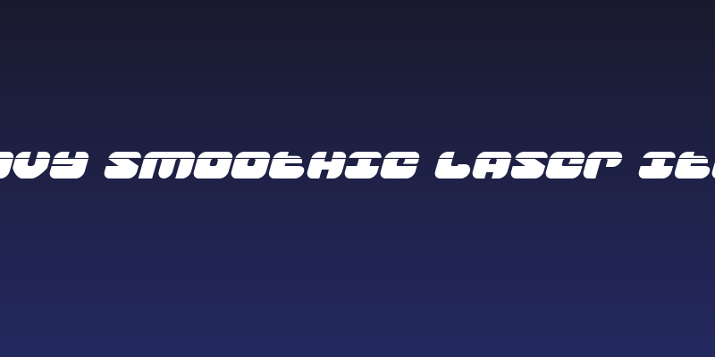 Groovy Smoothie Laser Italic Social Header