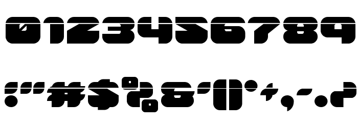 Groovy Smoothie Laser Font OTHER CHARS