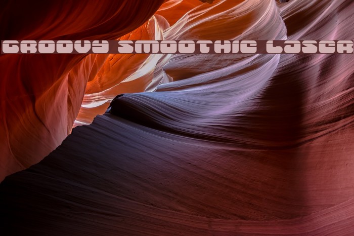 Groovy Smoothie Laser Font examples