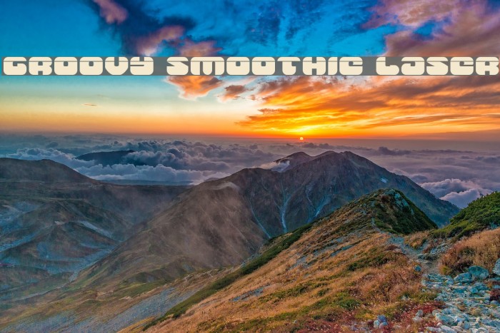 Groovy Smoothie Laser Font examples