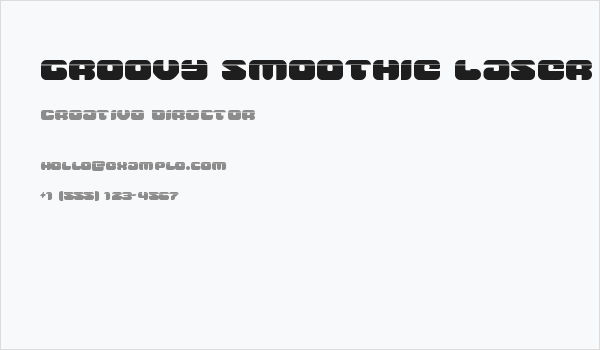 Groovy Smoothie Laser Business Card