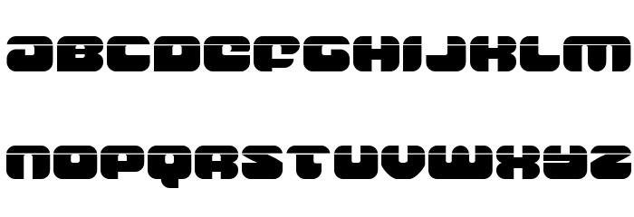 Groovy Smoothie Laser Font LOWERCASE