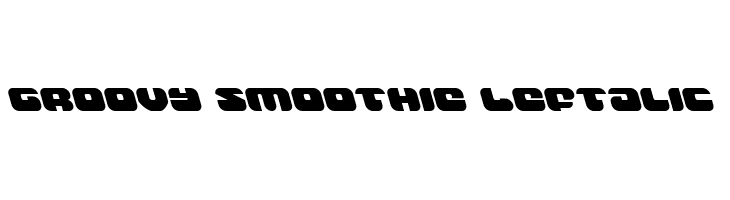 Groovy Smoothie Leftalic  Frei Schriftart Herunterladen
