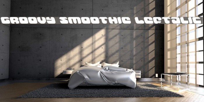 Groovy Smoothie Leftalic Font examples