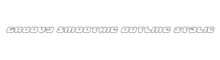 Groovy Smoothie Outline Italic  フリーフォントのダウンロード