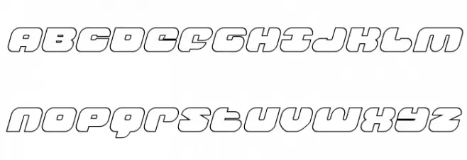 Groovy Smoothie Outline Italic Fuentes MAYÚSCULAS