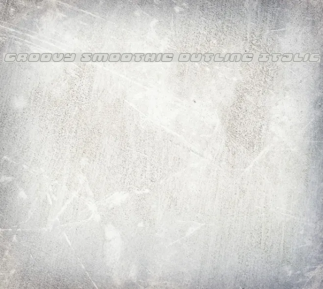 Groovy Smoothie Outline Italic Example 3