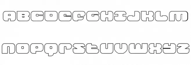 Groovy Smoothie Outline Fonte MAIÚSCULAS