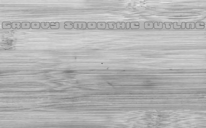 Groovy Smoothie Outline Font examples