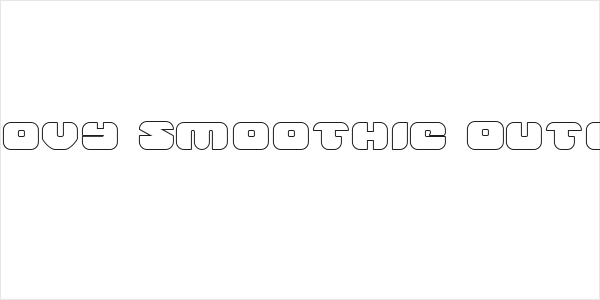 Groovy Smoothie Outline Logo