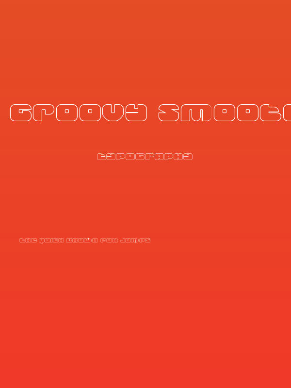 Groovy Smoothie Outline Poster