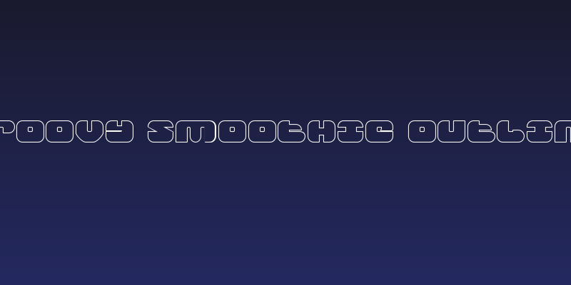 Groovy Smoothie Outline Social Header