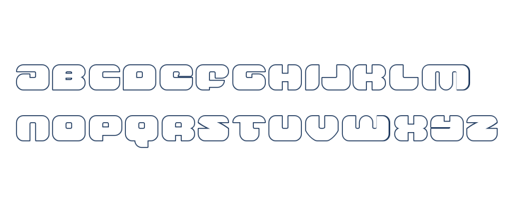 Groovy Smoothie Outline Lowercase