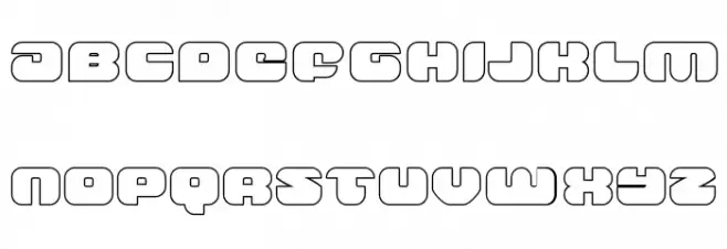 Groovy Smoothie Outline Fuentes MINÚSCULAS