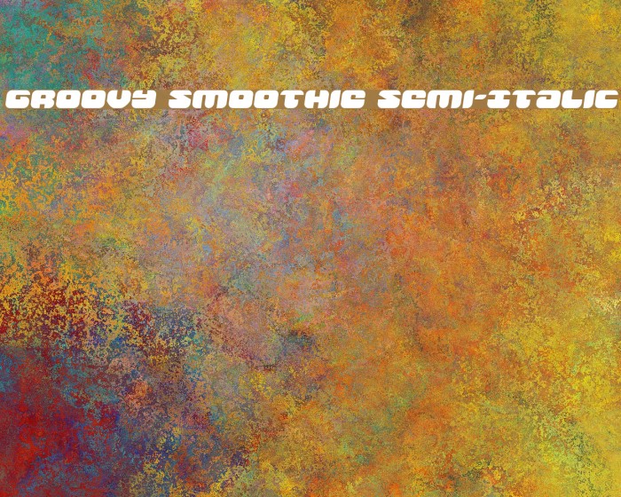 Groovy Smoothie Semi-Italic Example 1