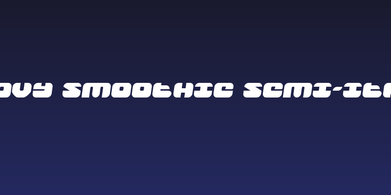 Groovy Smoothie Semi-Italic Social Header
