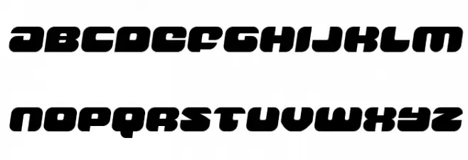 Groovy Smoothie Semi-Italic Caratteri MINUSCOLO