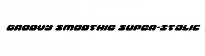 Groovy Smoothie Super-Italic  नि: शुल्क फ़ॉन्ट्स डाउनलोड