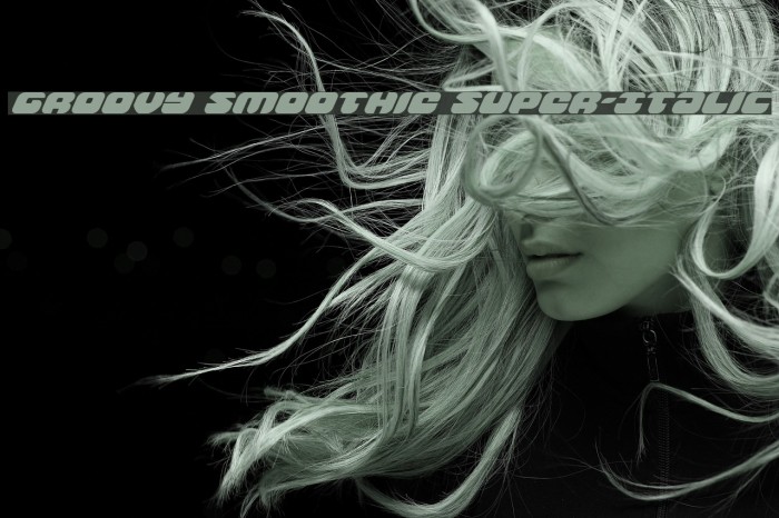Groovy Smoothie Super-Italic Font examples