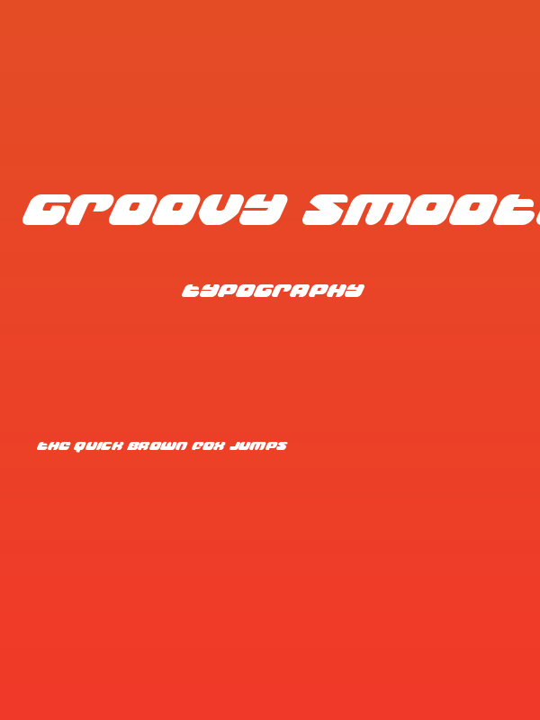 Groovy Smoothie Super-Italic Poster