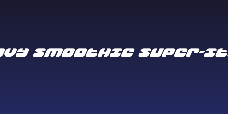 Groovy Smoothie Super-Italic Social Header