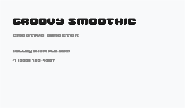 Groovy Smoothie Business Card