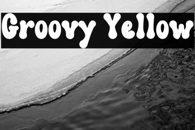 Groovy Yellow Schriftart examples