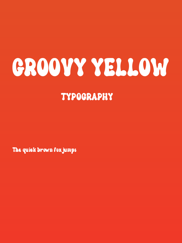 Groovy Yellow Poster