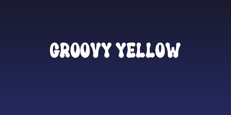 Groovy Yellow Social Header