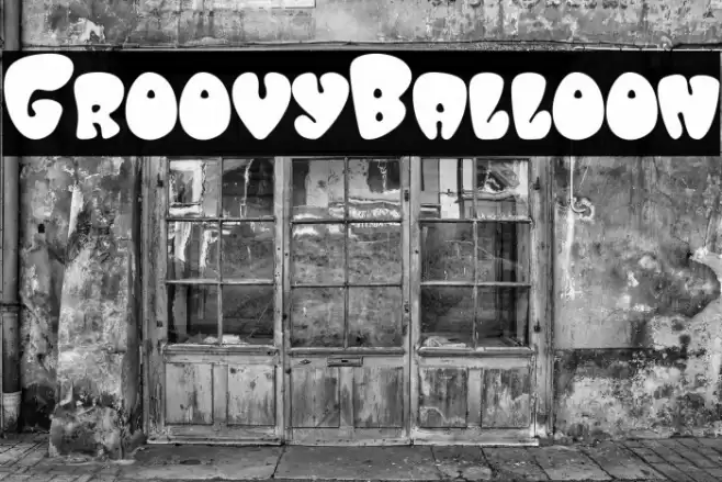 GroovyBalloon Font examples